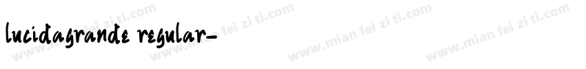 lucidagrande regular字体转换